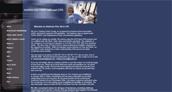 Desktop Screenshot of americanfirstaidandcpr.com